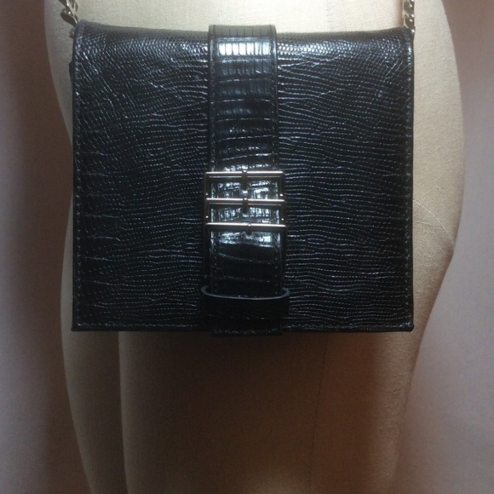 NWT Zara Black Leather Mini Bag Crossbody